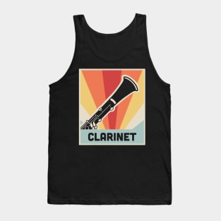 CLARINET | Vintage Style Marching Band Poster Tank Top